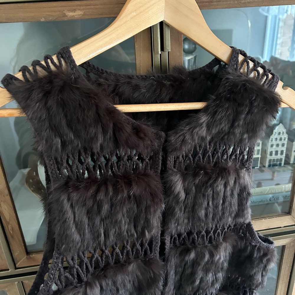 Authentic Angora Rabbit Fur Vest - Picture 6 of 11